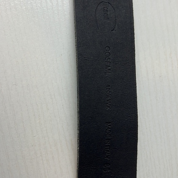 JUST CAVALLI Black ITTIERRE Belt RARE ✨Vintage 38\